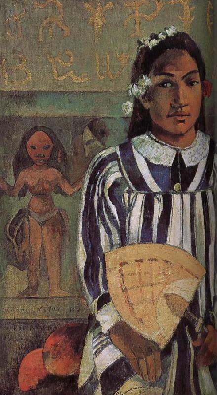 Paul Gauguin De Mana ancestors China oil painting art